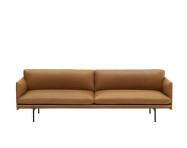 Outline 3-seater Sofa, cognac leather
