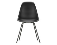Eames Plastic Side Chair DSX, deep black