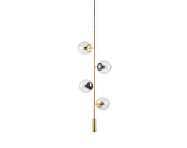 Orb Lounge Pendant, matt antique brass