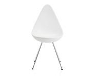 Drop Chair, chrome/white