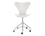 Series 7 Chair Swivel Base Coloured, chrome/white