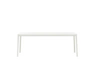 Plate Table 90x180, white MDF/white base