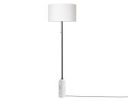 Gravity Floor Lamp, white marble/white