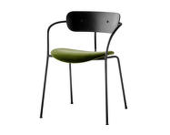 Pavilion AV4 Chair, black lacquered oak / velvet