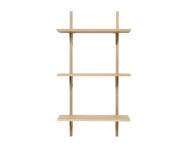 Sector Shelf S/L, natural oak/brass