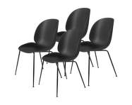Beetle Chair, Set of 4, black matt / black