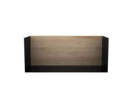 U shelf M, oak/black