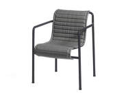 Palissade Dining Armchair Quilted Cushion, anthracite