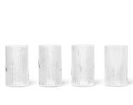 Ripple Verrines, Set of 4, clear