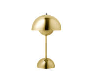 Flowerpot VP9 Portable Lamp, brass