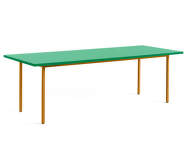 Two-Colour Dining Table 240 cm, ochre/green