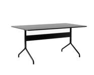 Pavilion Dining Table AV18, black oak / black base