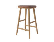 Flor Counter Stool 66 cm, oiled oak / cognac leather