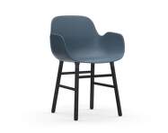 Form Armchair Black, blue