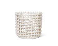 Ceramic Basket Large, off-white