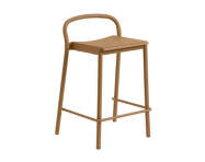 Linear Steel Counter Stool, burnt orange