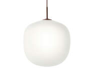 Rime Pendant Lamp Ø45, opal/deep red