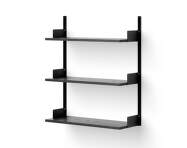 Wall Shelf 900, black ash/black