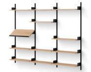 Display Shelf, oak/black