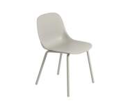 Fiber Outdoor Side Chair, grey