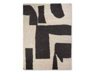 Piece Rug 200x300, off-white / coffee