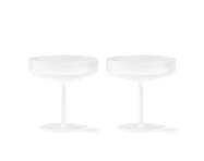 Ripple Champagne Saucers Set of 2, frosted