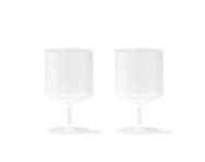 Ripple Wine Glasses Set of 2, frosted