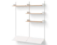 Wardrobe Shelf 3, oak/white