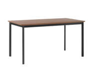 Drip HW115 Dining Table, black/lacquered walnut