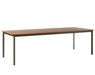 Drip HW117 Dining Table, bronzed/lacquered walnut