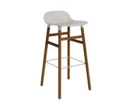 Form Bar Chair 75 cm Walnut, warm grey