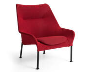 O2 Lounge Chair, soft red textile
