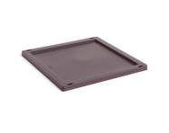 Colour Crate Lid Plastic Cube/Medium Square, bordeaux