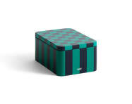 Tin Container Small, green and dark blue