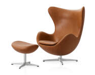 Egg™ Chair and Footstool, Grace leather