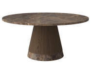 Piro Coffee Table Ø90 H42, brown marble