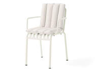 Palissade Chair and Armchair Soft Quilted Cushion, cream white