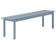 Linear Steel Bench 170 cm, pale blue