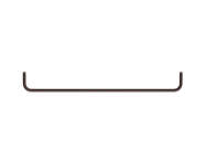 String Closet Rod 72, dark brown