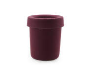 Hide Office Bin, burgundy