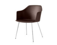 Rely Armchair HW33, chrome / burnt umber