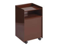 Folded Trolley Low Drawer, dark red