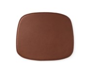 Form Leather Seat Cushion, brandy