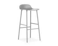 Form Bar Chair 75 cm Steel, grey