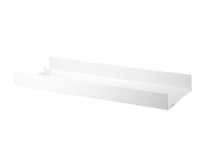 String Metal Shelf High Edge 78 x 30, white