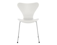 Series 7 Chair Coloured, chrome/white