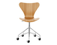 Series 7 Chair Swivel Base, chrome/elm