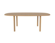 Yacht Extendable Dining Table, Round Legs, oiled oak