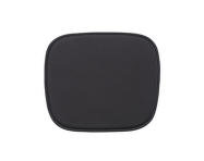 Fiber Arm & Side Chair Seat Pad, black leather