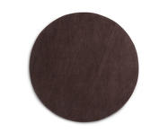 Row Rug Circular, dark brown